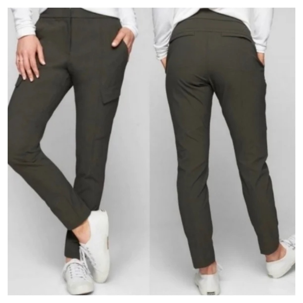 ATHLETA 6 Olive Green Wander Utility Pant